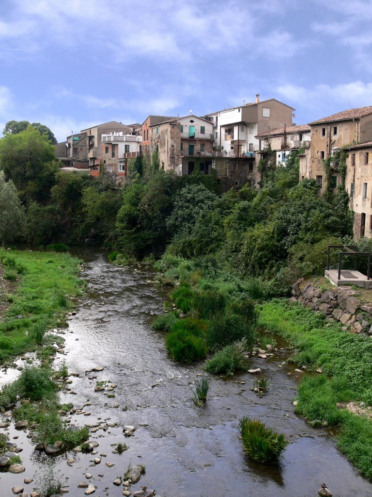 Sant Joan les Fonts town and Fluvià river, by Julio M. Merino by juliome