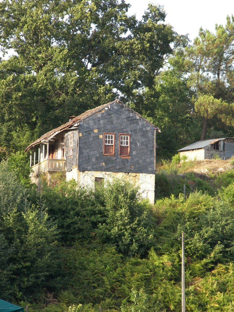 Casa revestida a lousa (quase ruínas) by fjlima