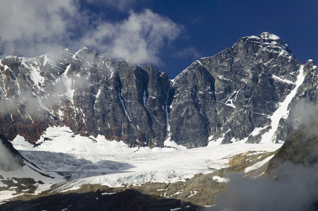 Hudson Bay Mountain from Yellowhead Hwy by darrellp