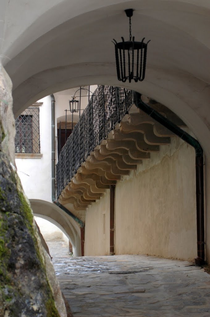 Outside corridor in the Castle, Krasna Horka by etterla