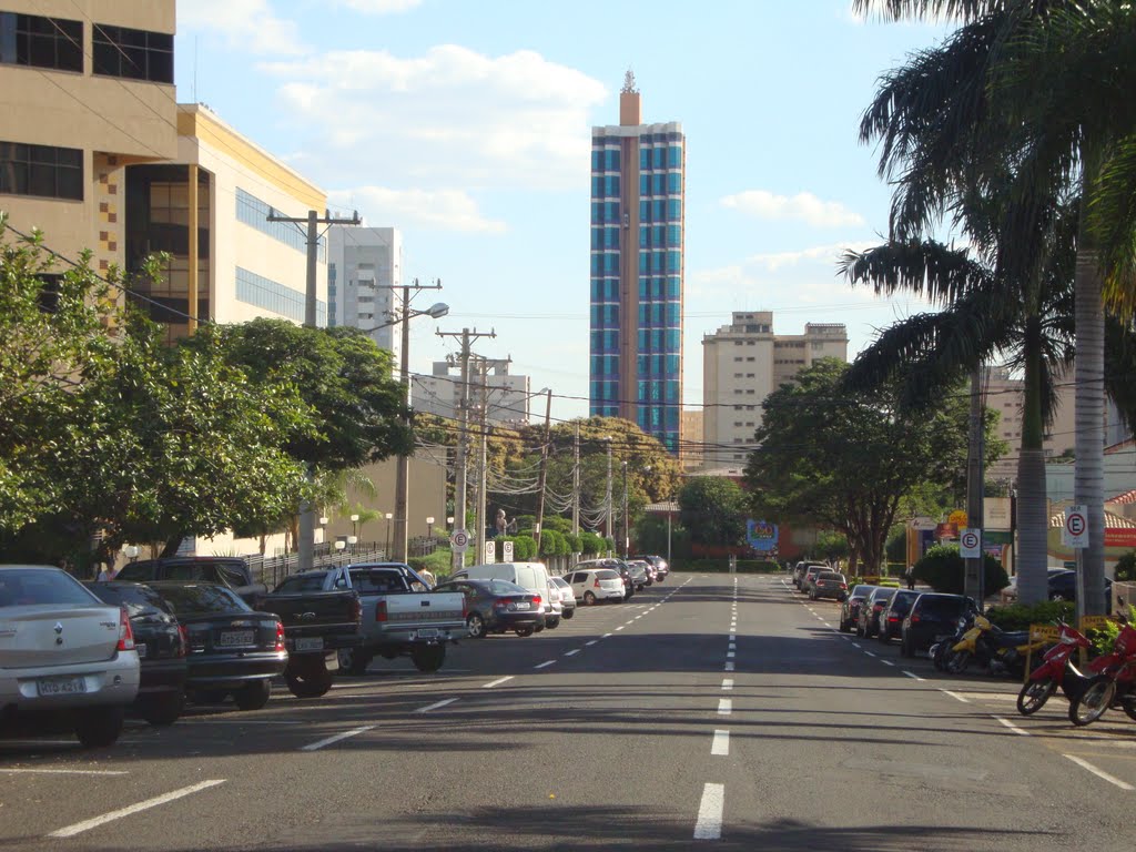 VISTA DA RUA DA PAZ EM FRENTE AO FORUM by ademar antonio merighi