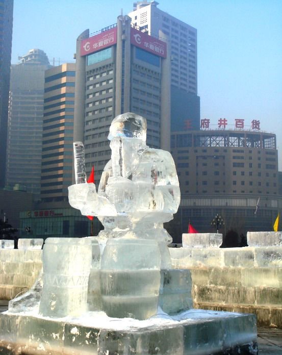 冬季广场冰雕 People's Square's Ice by 金宁Vincent King