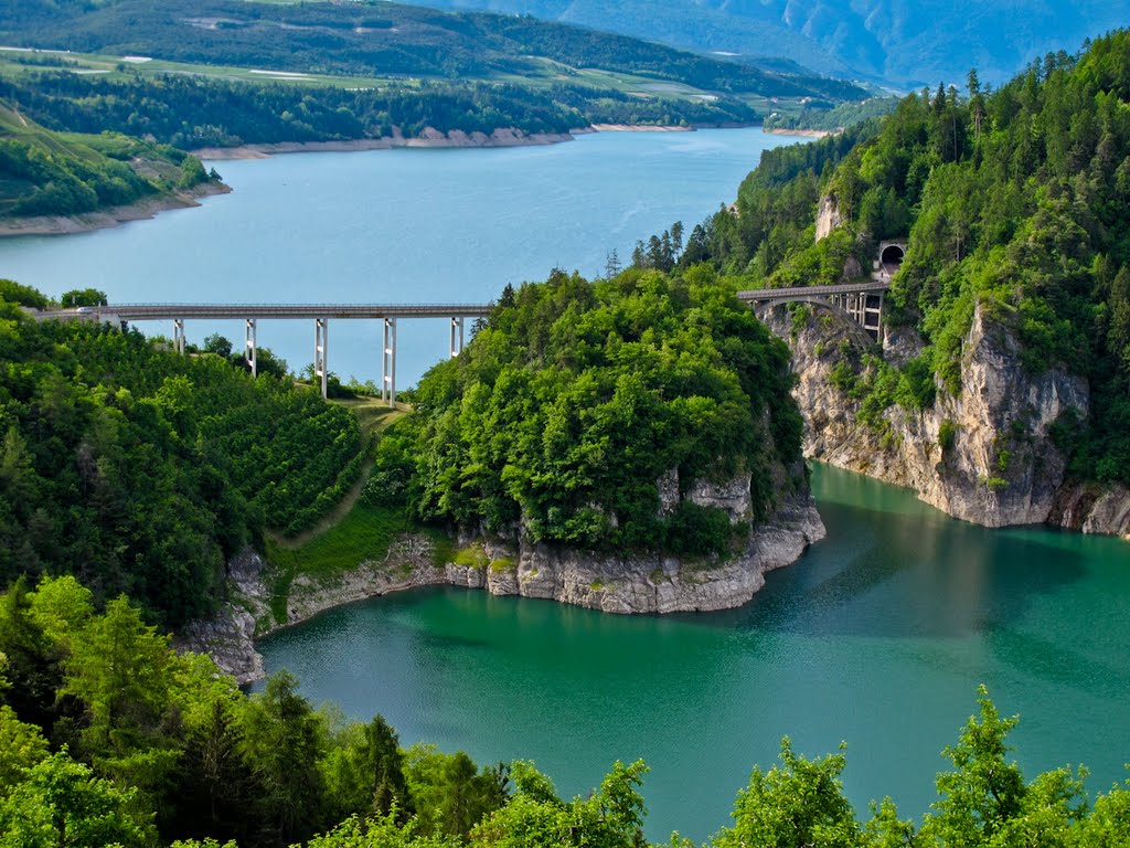 Viadotto del Castelaz, Lago di S. Giustina by agh