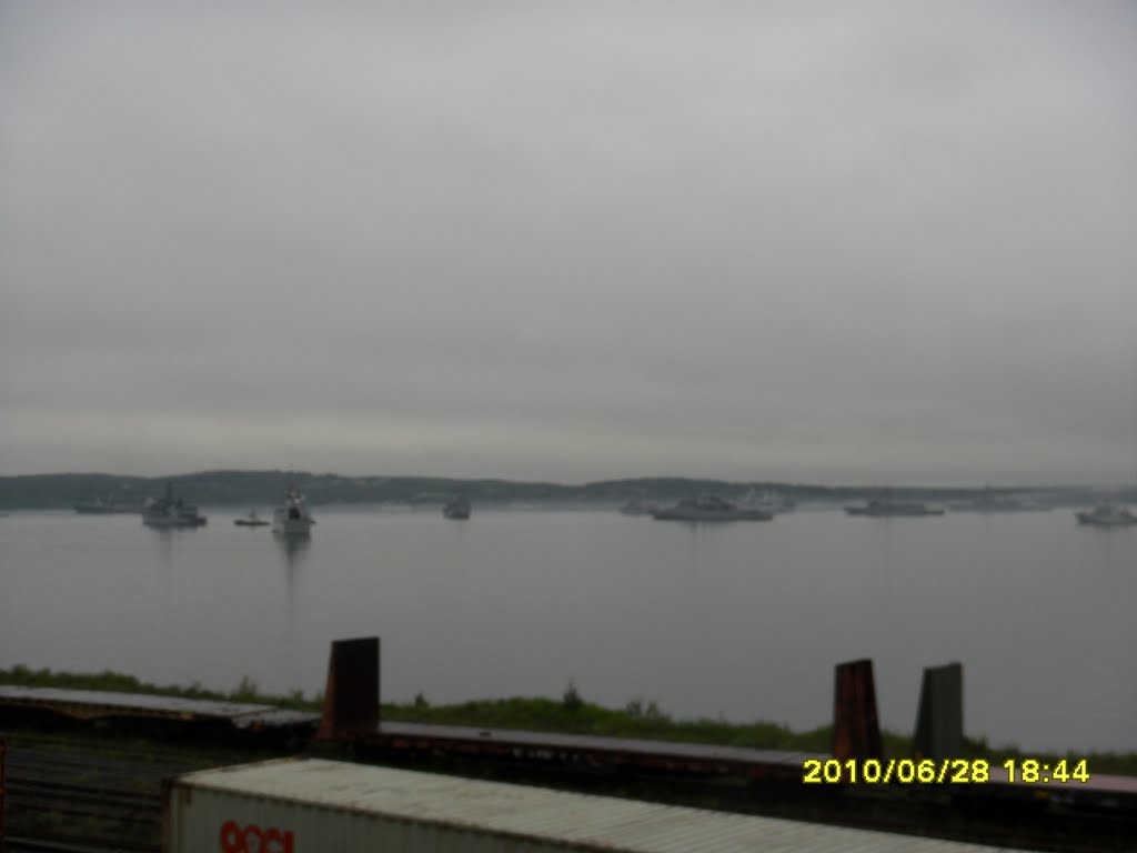 Navy Ships in Bedford Basin by Lucybear