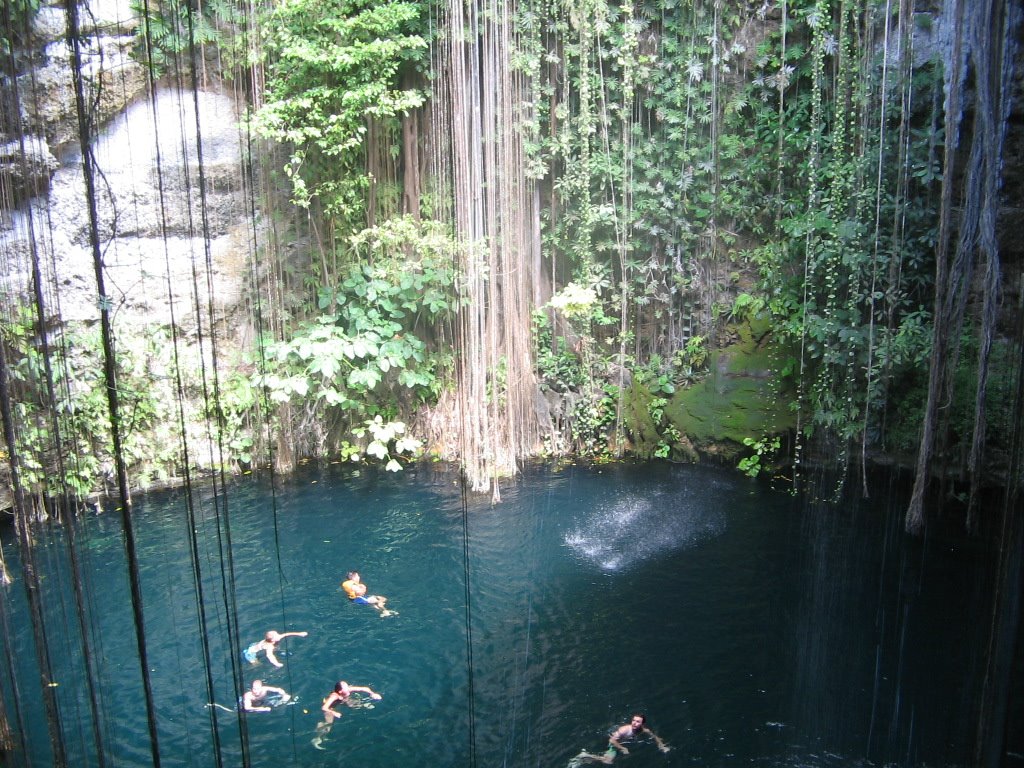 Cave-lake in Yucatan by marfhak