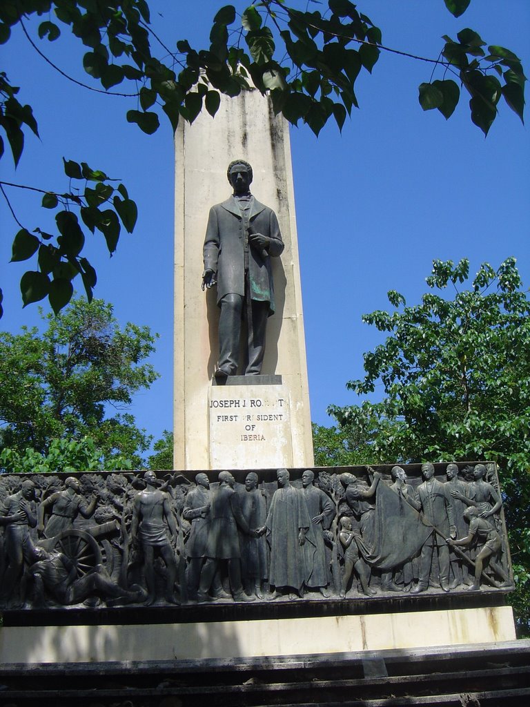 Statue of Joseph J. Robert, First President of Liberia by David Vaucher