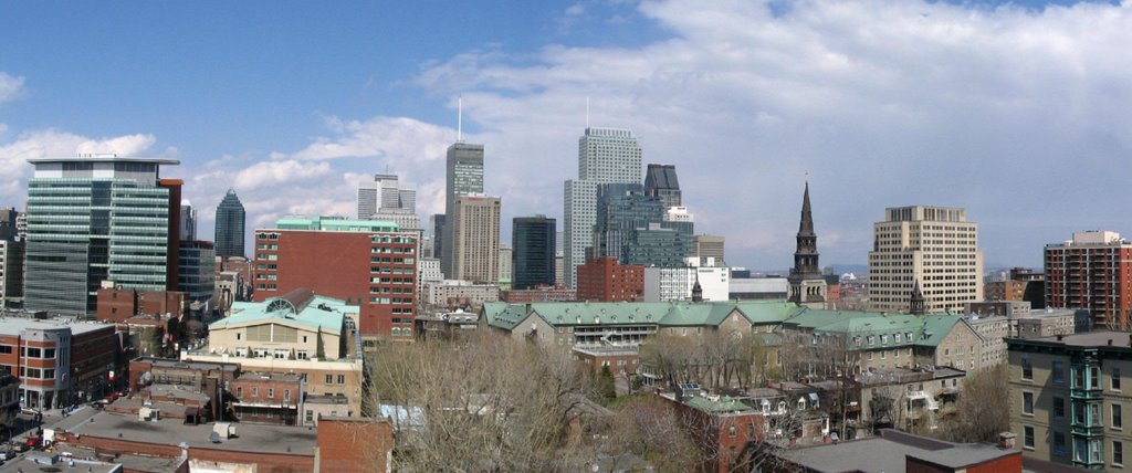 MTL downtown seen from 1280 St-Marc (11th floor) by sorin n.