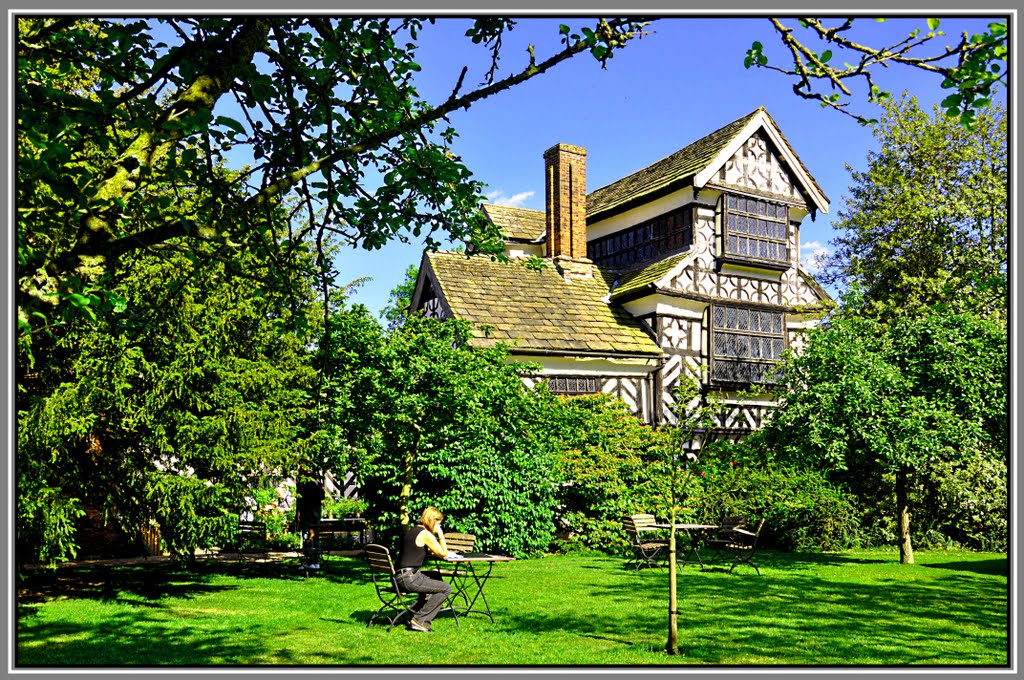 **In the orchard...at 'Little Moreton Hall**.' by David.G.Johnson.