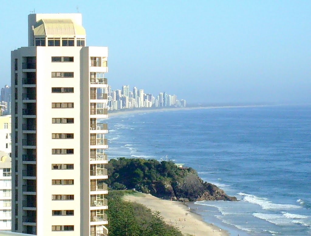 Gold Coast view from North Burleigh by Dave Tomek