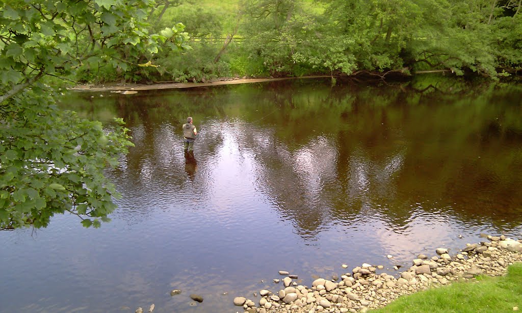 Fly Fishing in the River Wharfe - June by TerryHD2