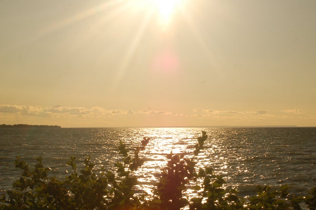 Beautiful Day on the shore of Lake Ontario by Eric Marshall