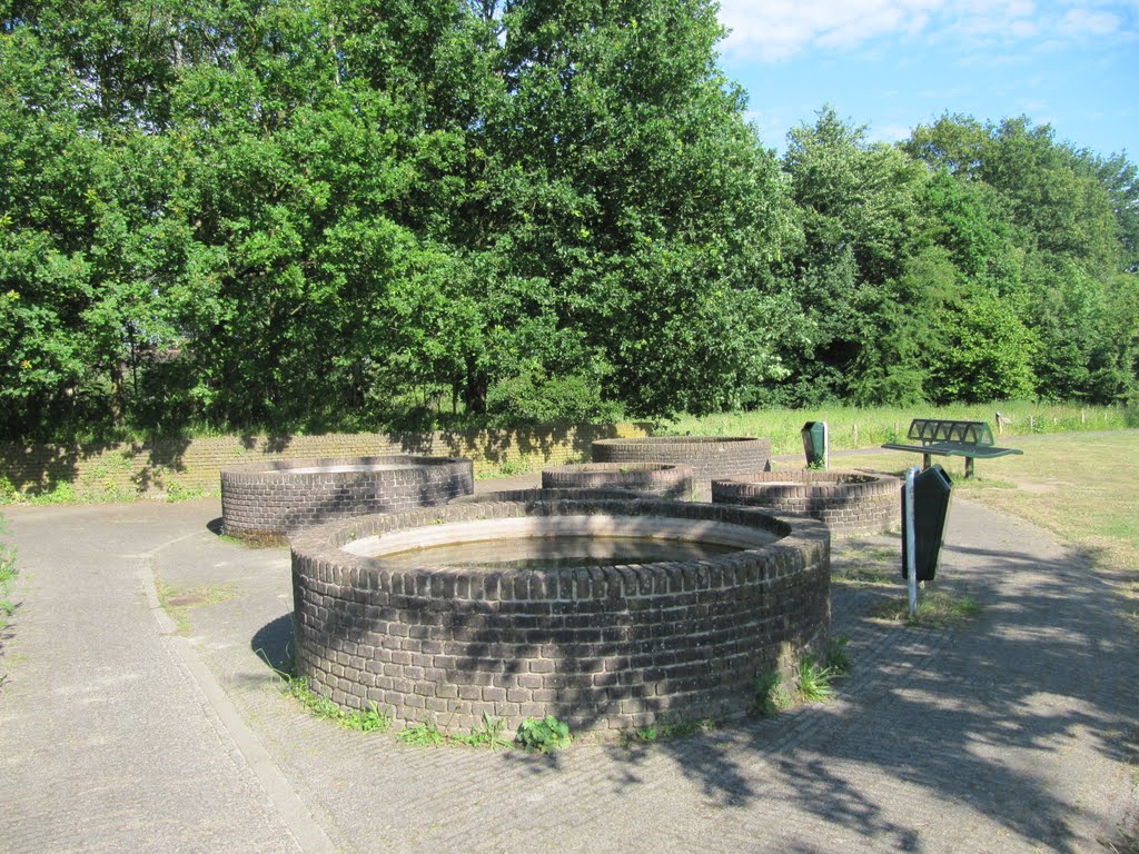 Water terraria in the garden of Stadspark Schothorst by Willem Nabuurs