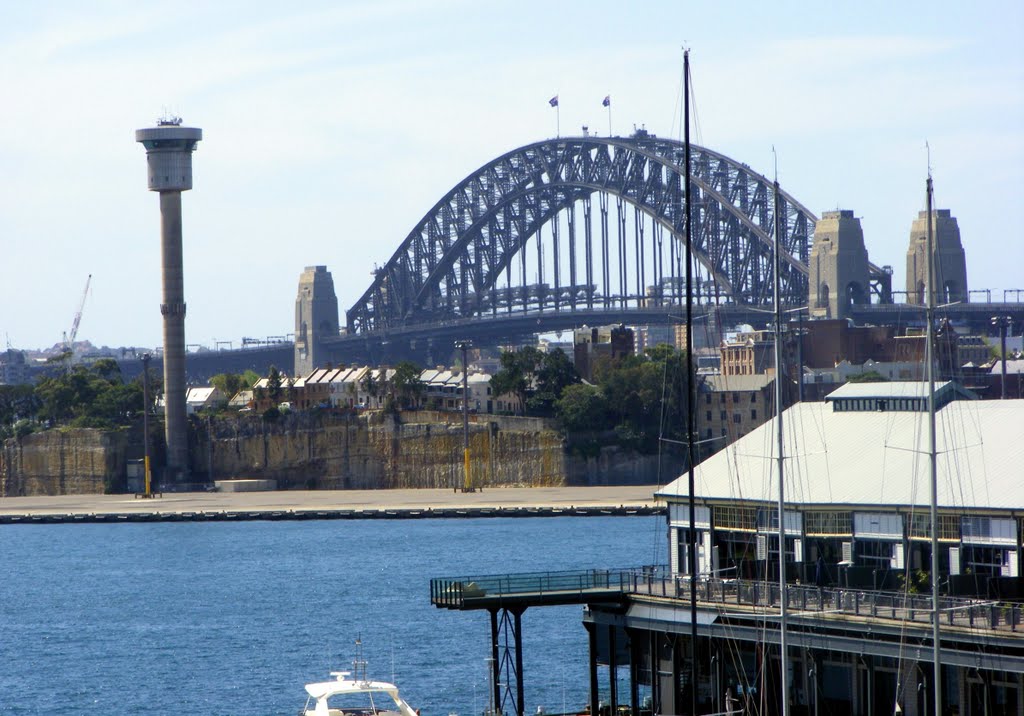 Harbour Control Tower & Bridge by Alan Farlow