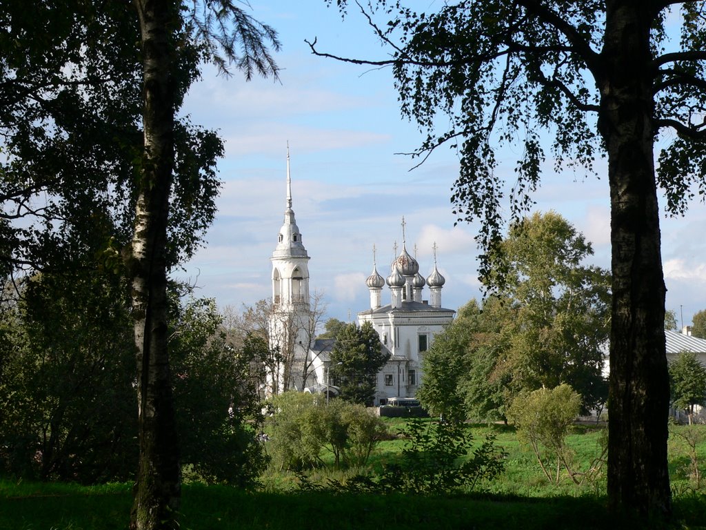 Quay of the river Vologda by Andrey Litvin