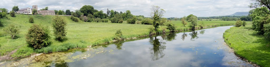 River Ribble from Mitton Bridge Panorama by coljay72