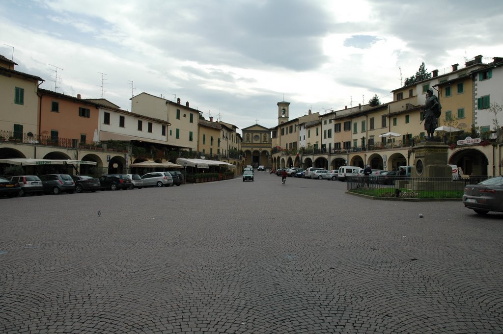 the town of Greve in Chianti Tuscany by RickConstantineau