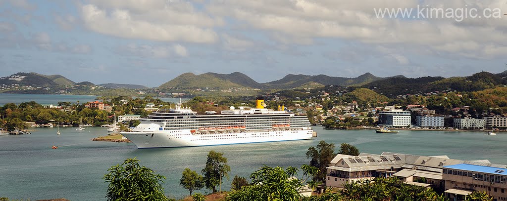 Cruise ship terminal in St.Lucia by www.kimagic.ca