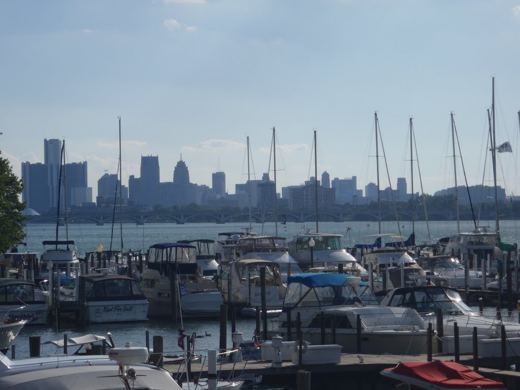 Detroit Skyline from the Detroit Yacht Club by Joshuay04