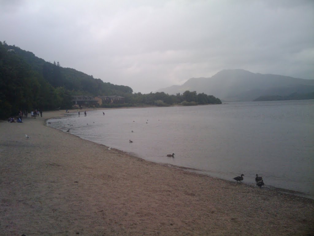 Beach West of Luss Village Scotland by kenny2208