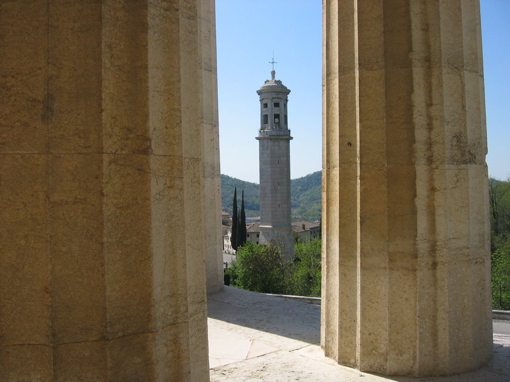 Possagno, il campanile del tempio del Canova, TV. by Robert@Dona