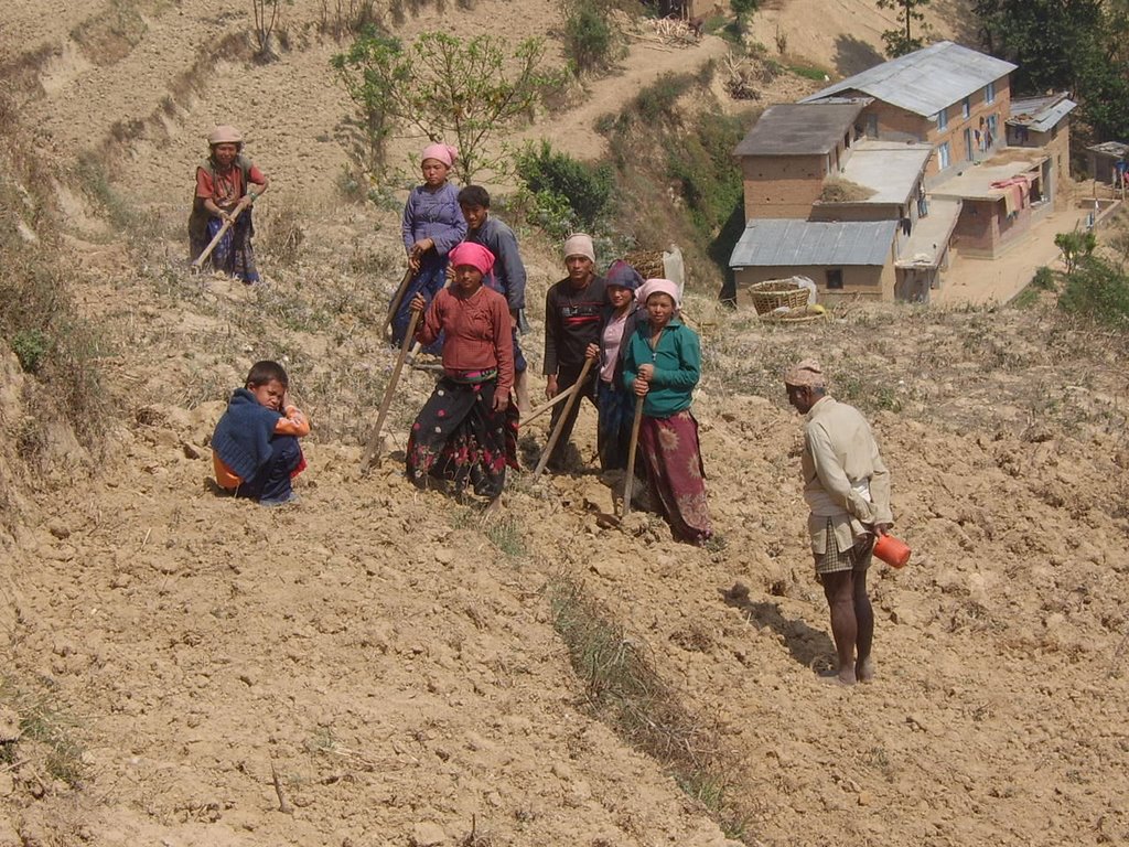 Nepali farmers by KEVigda