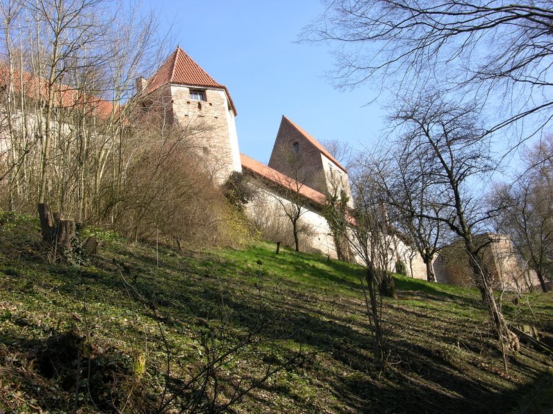 Burg Trausnitz: die Mauer mit den Türmen by Familie Pustylnik