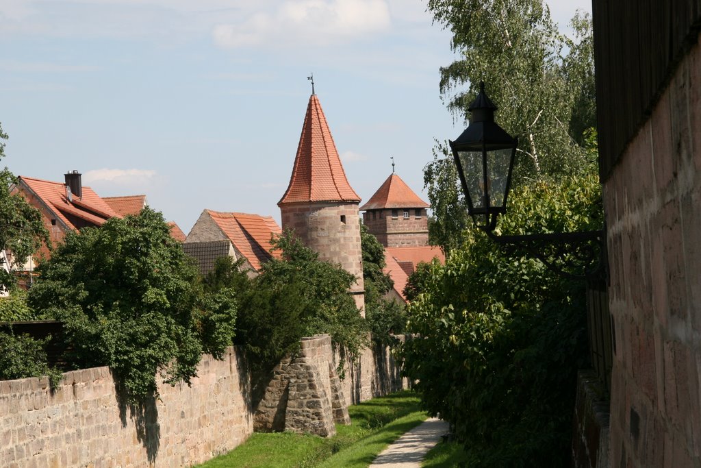 Wolframs-Eschenbach Stadtmauer by Michael Hamann