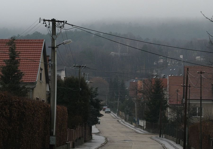 Bojnice, winter, morning by E. Smirnov