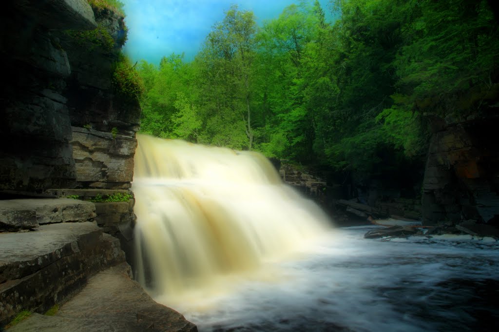 Canyon Falls 008, Alberta MI by Douglas Feltman