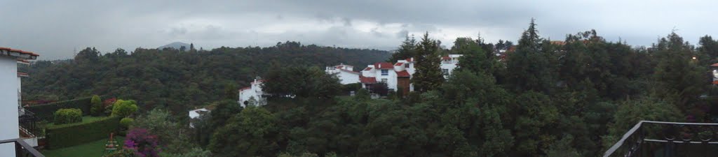 Vista al Parque Tarango, al Ajusco y a la Marquesa by Jean Rider