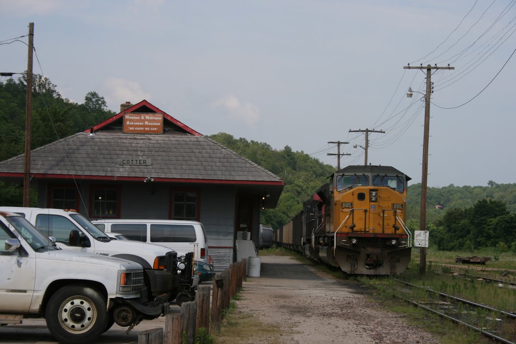 Cotter railroad station by Chuck & Mickey