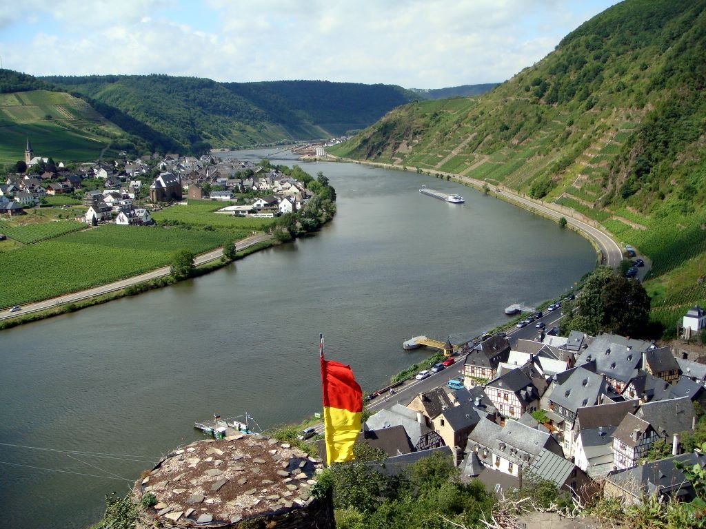 ALEMANIA Panorámica del Mosela desde Metternich, Beilstein by Talavan