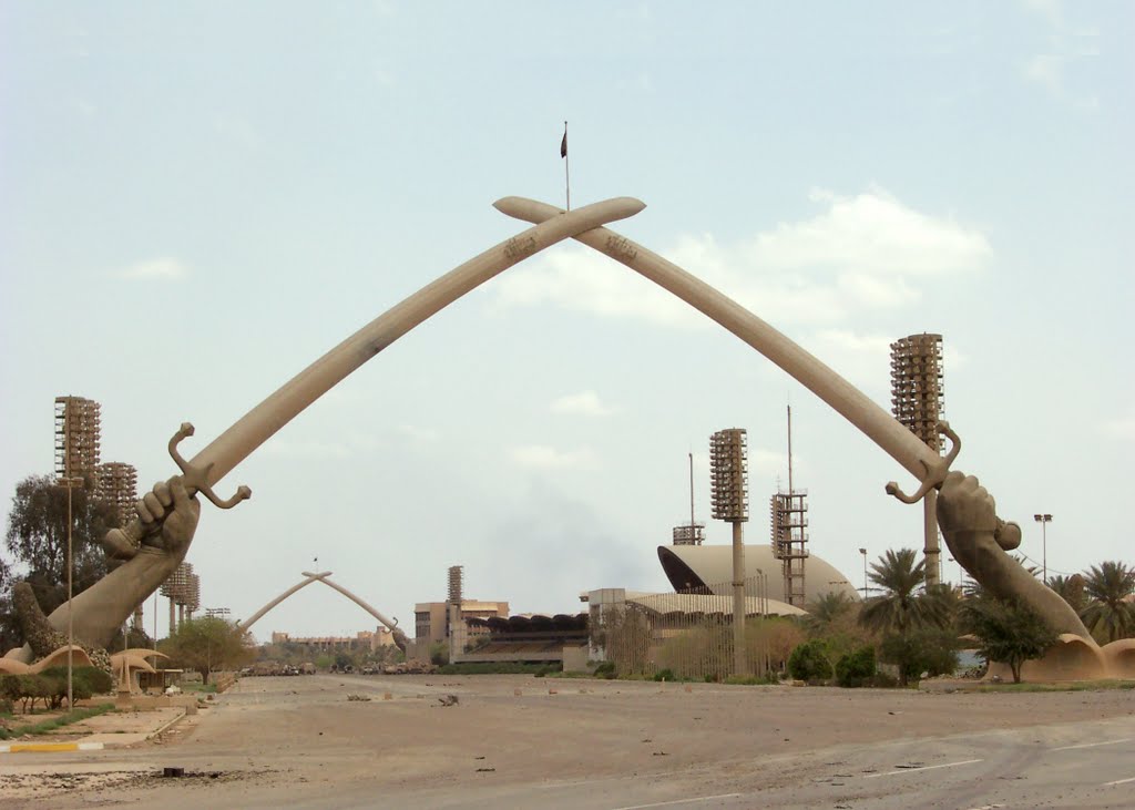 Hands of Victory, Cross Swords @ Baghdad,iraq by macd517