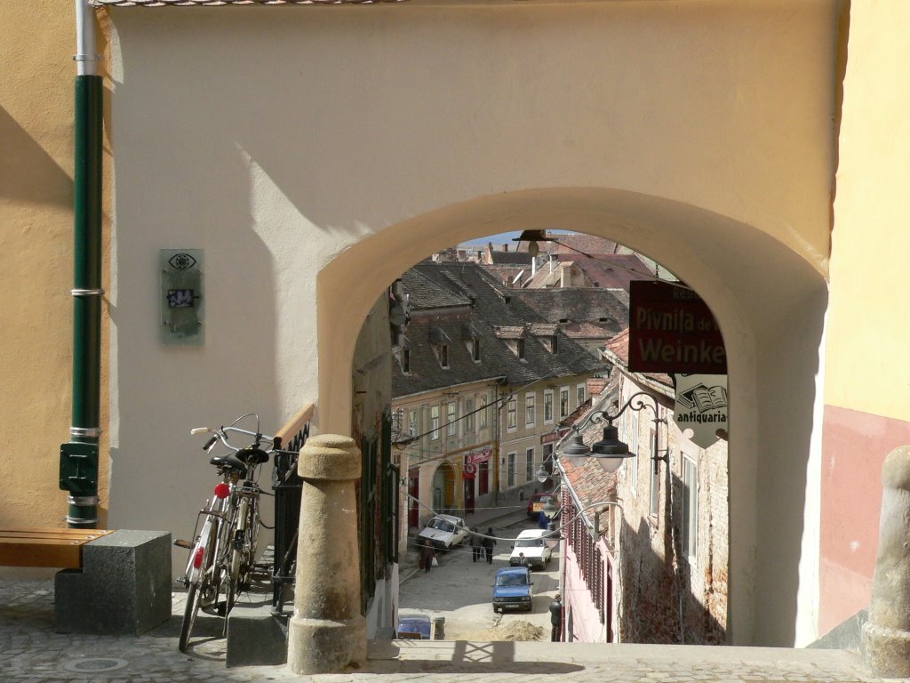 The Upper Town, Sibiu, Romania by Sorin Anton