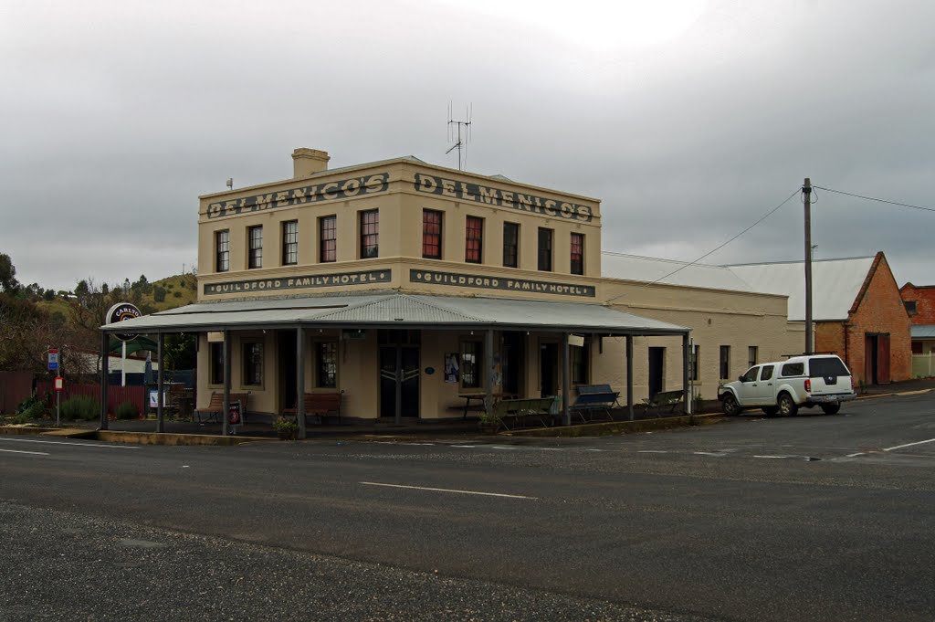 Delmenico's Guildford Family Hotel (2010). This heritage-listed bulding was established in 1856 and has been central to the social and cultural life of Guildford and surrounding districts by Muzza from McCrae