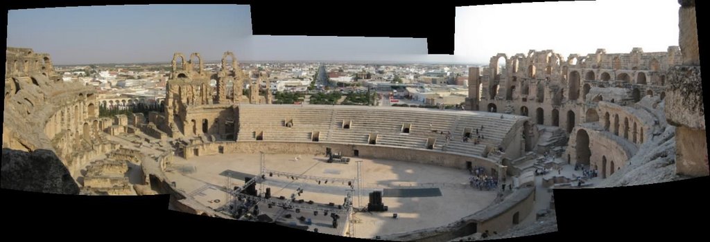 Panorama - El-Jem arena by Mewanna