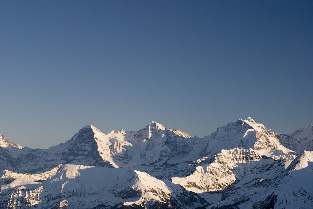 Eiger (Northface), Mönch, Jungfrau by Markus Maurer