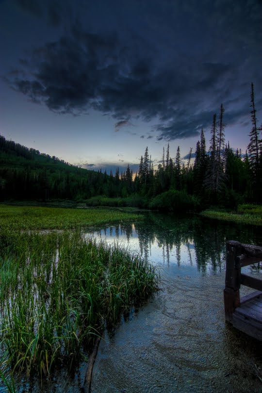 Evening clouds @ silver lake by spencer baugh