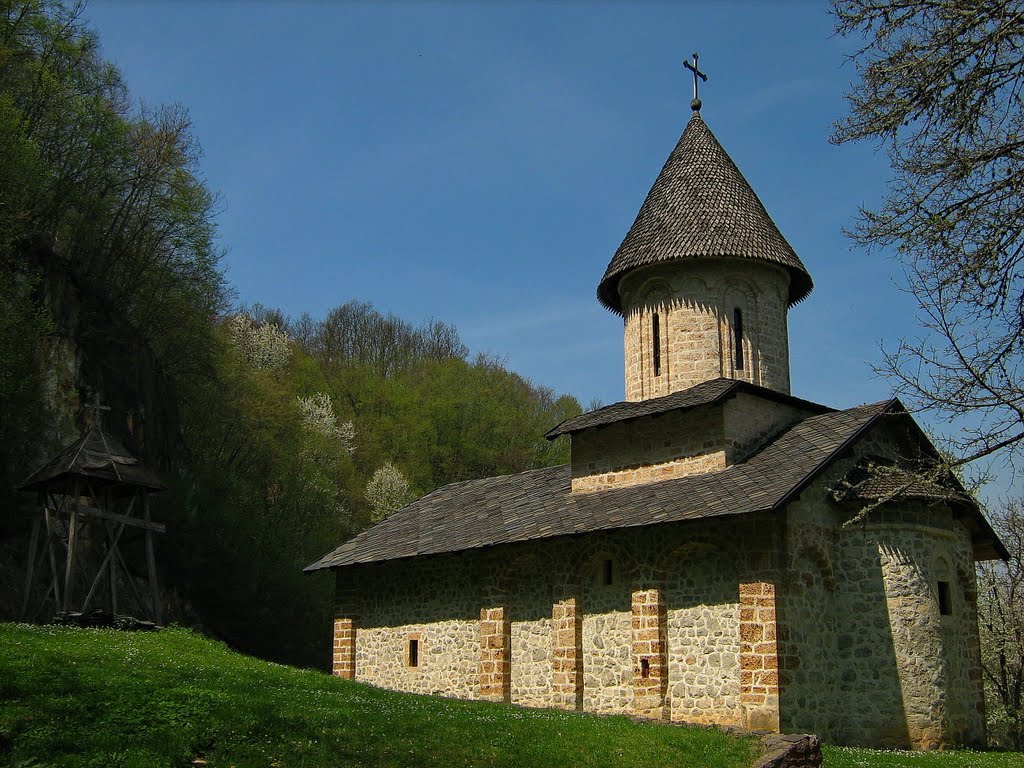 Manastirska crkva Svetog Georgija - Đurđic. by Vladimir Mijailovic