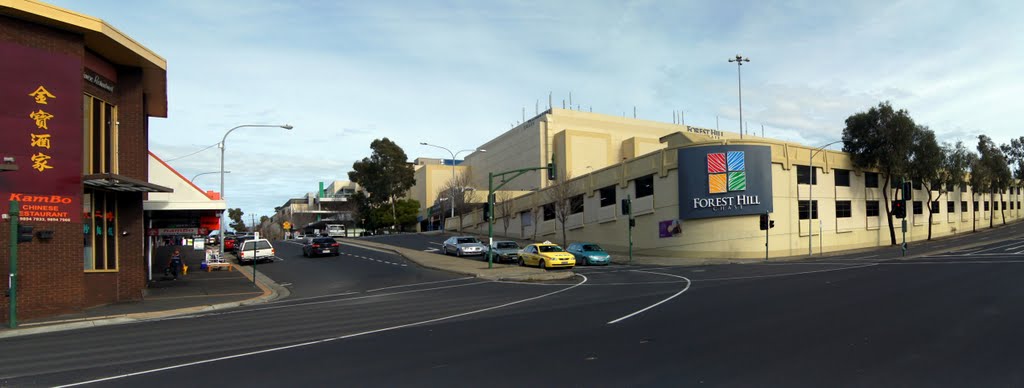 Forest Hill Chase (2010). Opened in the 1960s, the shopping centre has two supermarkets, three department stores and many smaller shops, spread across 3 floors/levels by Muzza from McCrae