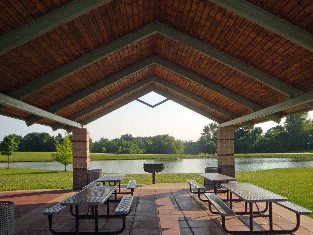 Looking out from the Rotary Pavilian, Joe Glik Park by Dave Rudloff