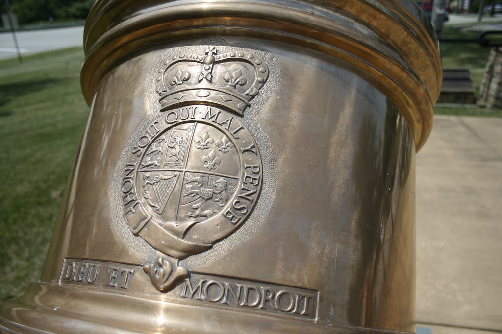 British cannon with Royal coat of arms by Lewis Bates