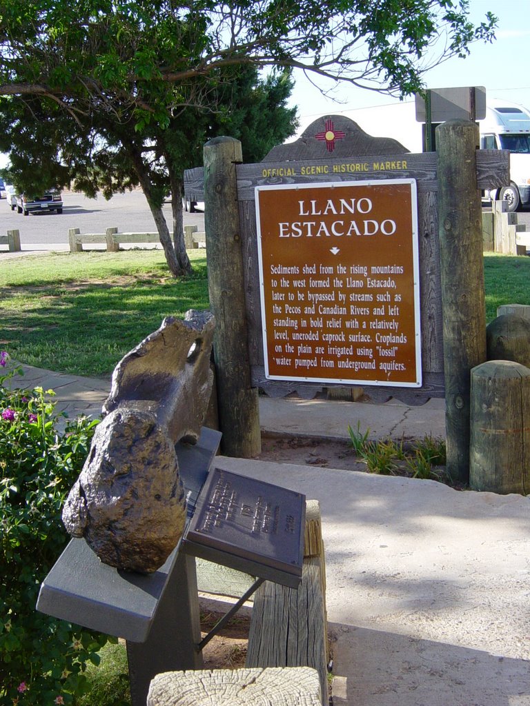 Llano Estacado & Bone. New Mexico Welcome Center 5/20/2006 by Tim Carr