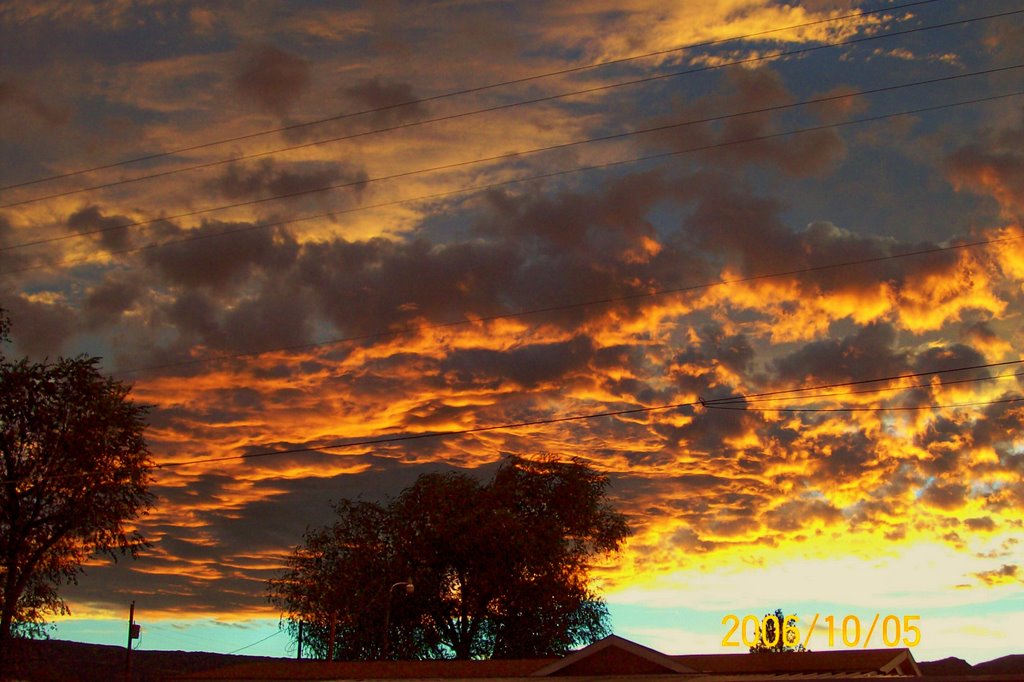 Sunset in Alamo Nevada by ammeretto