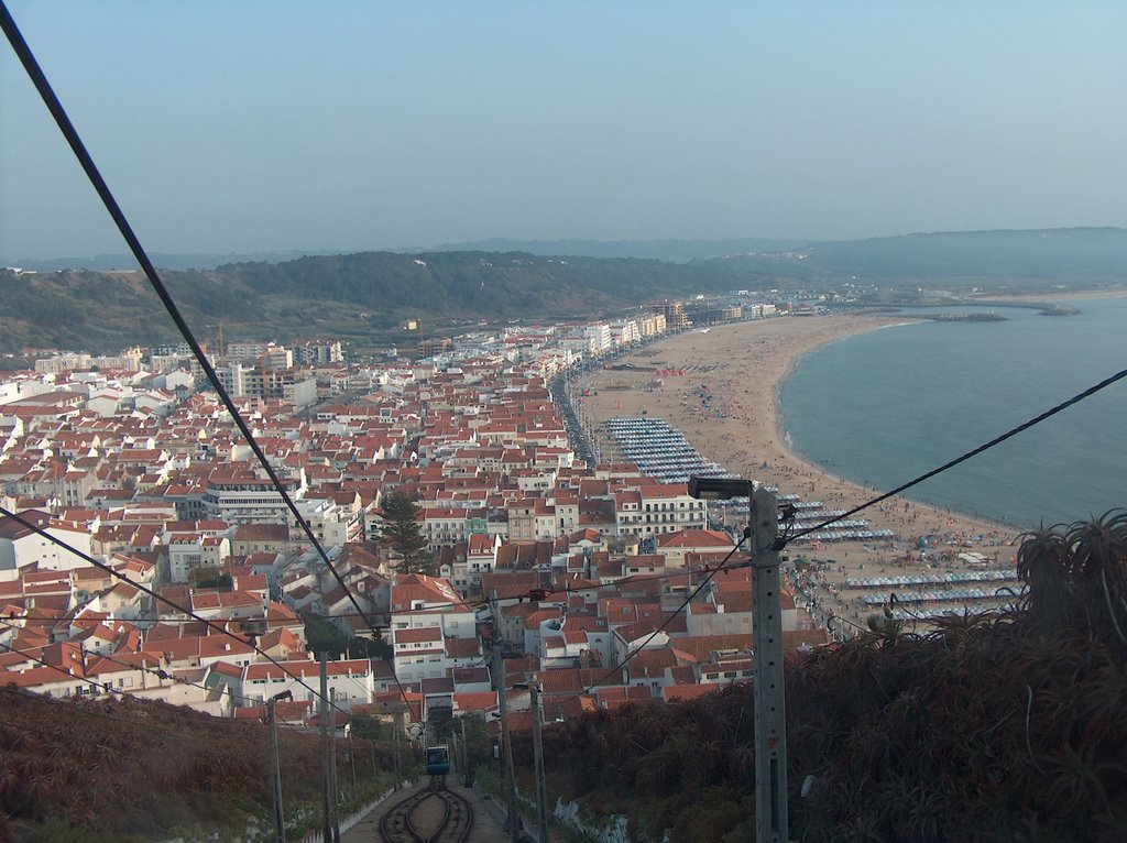 Cidade e Praia da Nazaré by José Seco