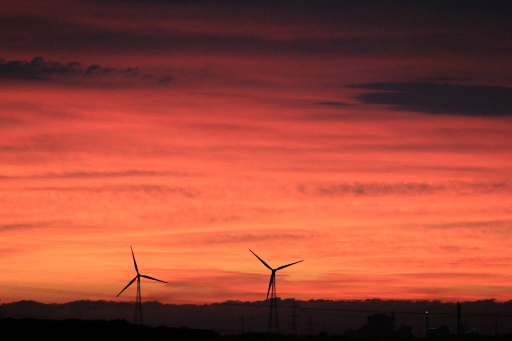 Burning sky - der Himmel brennt by © Wim