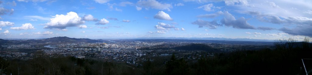 View over Linz from Poestlingberg by michael fruehmann