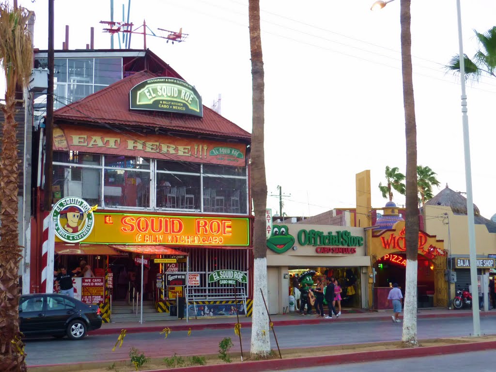 El Squid Roe, Señor Frog's Store & Wicked Pizza by Sergio Navarro Ramos