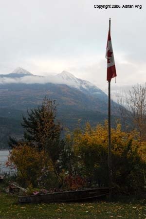 Canadian flag - Lakewood Inn, Kaslo by Adrian Png