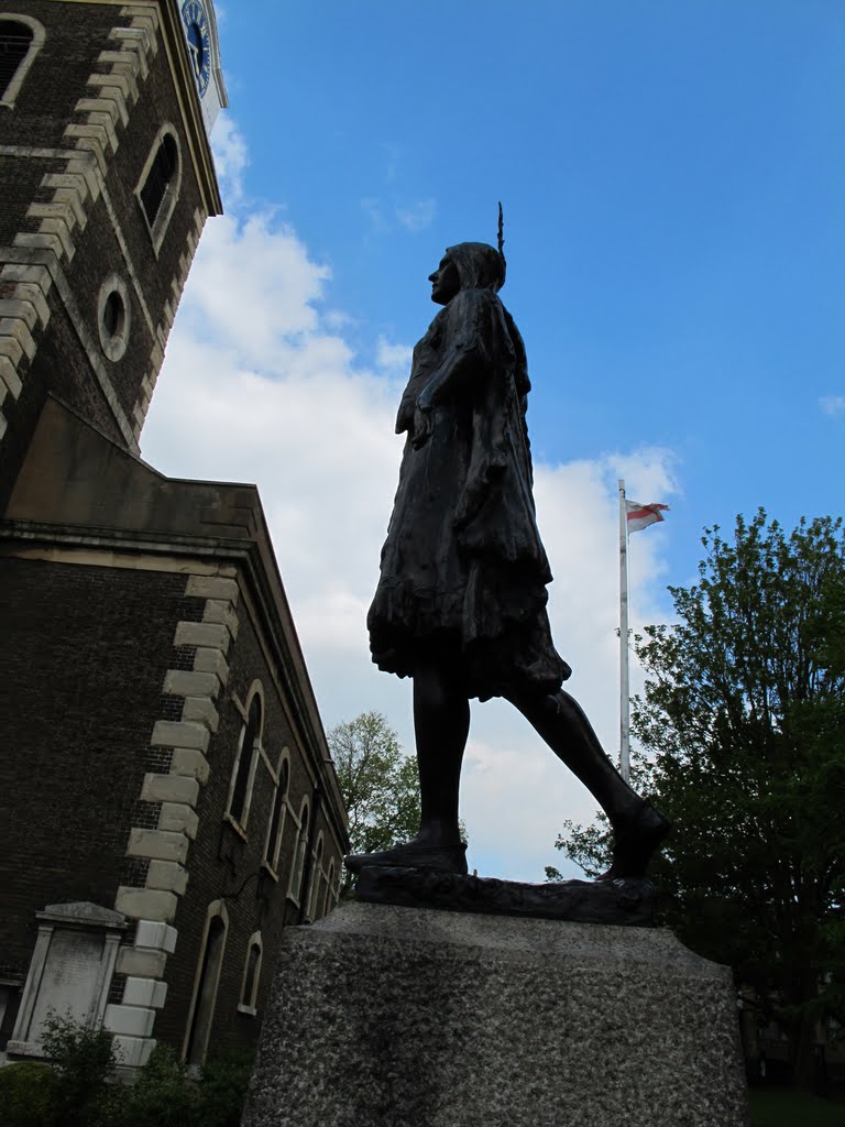 Parish Church of St George Gravesend .Princess Pocahontas by Bob Kirkwood